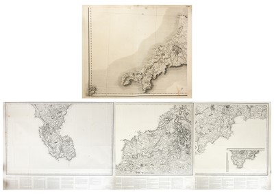 Lot 217 - 'Cornwall,' steel engraved map