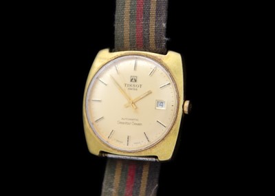 Lot 169 - TISSOT - An Automatic Seastar Seven gold-plated gentleman's wristwatch.