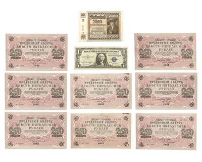 Lot 18 - A selection of World banknotes.