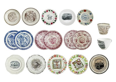 Lot 716 - A collection of Victorian nursery and other china.