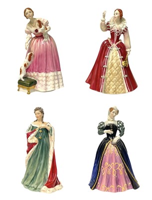 Lot 561 - Four Royal Doulton Queens of the Realm figures.