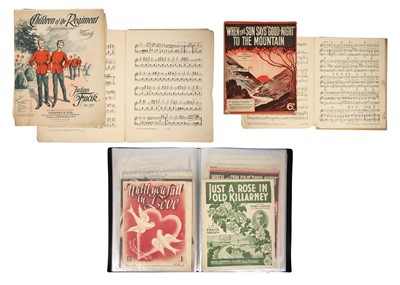 Lot 249 - A good collection of early 20th century lithographed sheet music