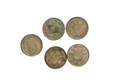 Lot 32 - Netherlands East Indies, 1/10th Guilder Silver Coinage (x172)