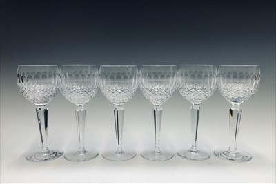 Lot 942 - A set of six Waterford crystal 'Colleen'...