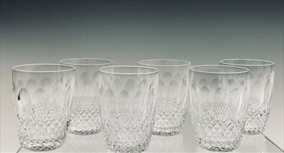 Lot 943 - A set of six Waterford crystal 'Colleen'...
