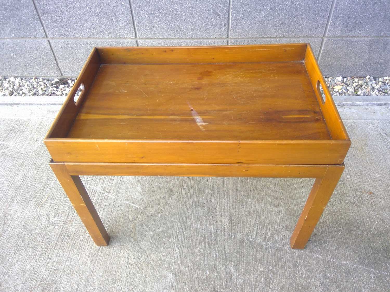 Lot 135 - A Mines & West, Vintage Table and Tray. The