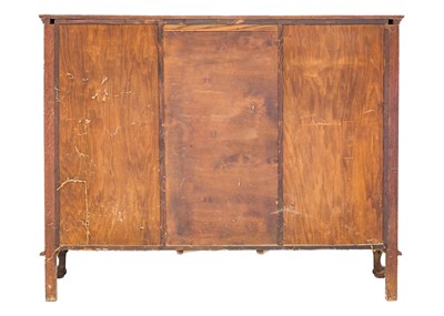 Lot 693 - Frank Rosier, an oak and linden wood display cabinet.