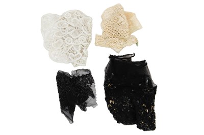 Lot 268 - A collection of various lace Victorian and later.