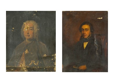 Lot 164 - Two 19th Century portraits on canvas