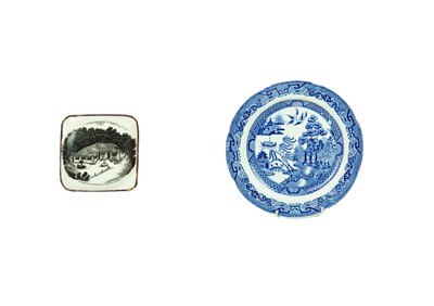 Lot 713 - A Baker, Bevans and Irwin pearlware plate.