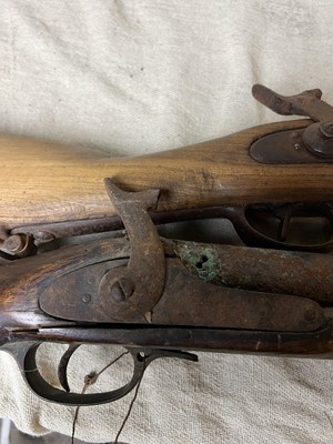 Lot 1250 - Two muzzle loading percussion muskets