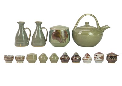 Lot 445 - A collection of fourteen Crowan Pottery pieces.