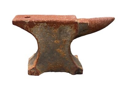 Lot 823 - A small cast iron blacksmith's anvil.