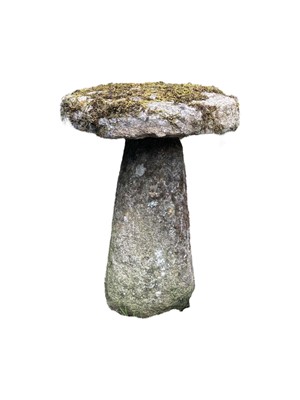 Lot 814 - A granite staddle stone.