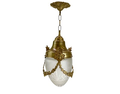 Lot 326 - An early 20th century French brass lantern.