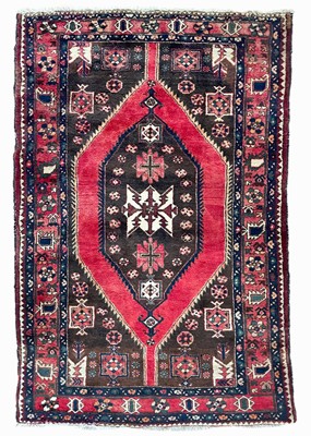 Lot 223 - A Hamadan rug, North West Persia, mid-late 20th century.