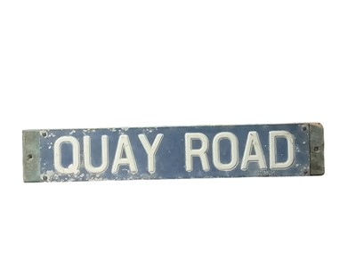 Lot 1189 - A Charlestown 'Quay Road' street sign