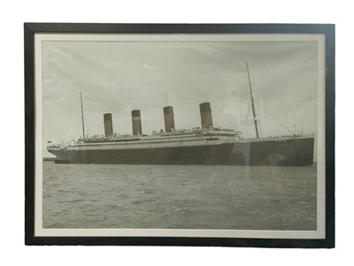 Lot 1164 - A Large Framed Photograph of The Titanic after Beken