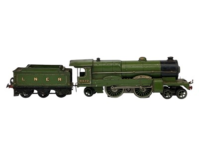 Lot 544 - A Hornby O gauge LNER 4-4-2 20v electric Flying Scotsman and tender.