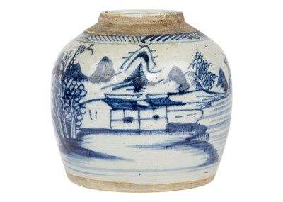 Lot 70 - A Chinese blue and white ginger jar, 19th century.