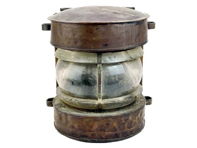 Lot 237 - A ship's copper mast lantern.