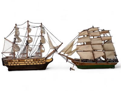 Lot 870 - Wooden Ship Models