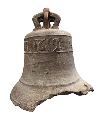 Lot A 1619 Bronze Ship's Bell