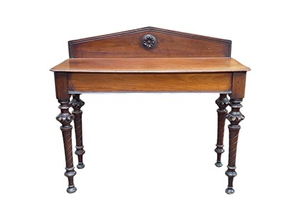 Lot 894 - A Victorian mahogany side table.