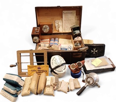 Lot 1187 - A large collection of 1940's first aid kit