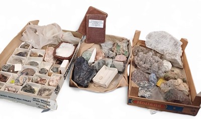 Lot 849 - A large collection of mineral specimens