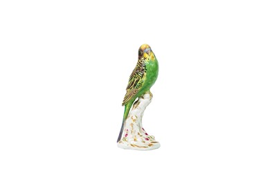 Lot 757 - A Royal Worcester figure of a budgerigar.