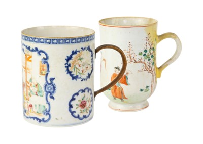 Lot 94 - A Chinese famille rose porcelain mug, Qianlong.