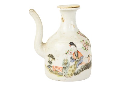 Lot 98 - A Chinese porcelain teapot, early 20th century.