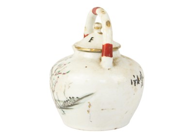 Lot 98 - A Chinese porcelain teapot, early 20th century.