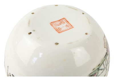Lot 98 - A Chinese porcelain teapot, early 20th century.
