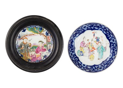 Lot 102 - A Chinese export famille rose dish, Qianlong.