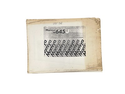 Lot 93 - A Mamiya M 645 Prism Finder medium format camera body.