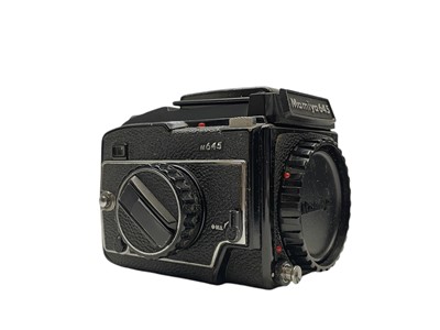 Lot 93 - A Mamiya M 645 Prism Finder medium format camera body.
