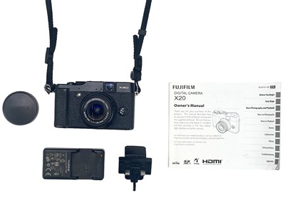Lot 55 - A Fujifilm X20 digital camera.