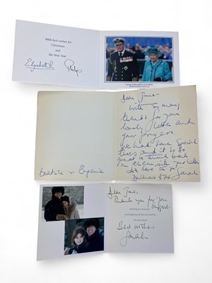 Lot 446 - An exceptional Royal collection of cards from Her Majesty Queen Elizabeth II & Prince Philip