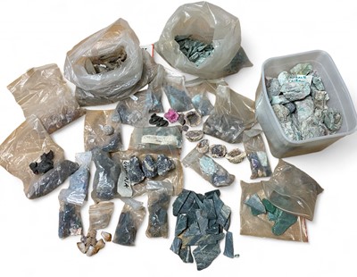 Lot 854 - A collection of mineral specimens