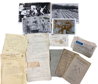 Lot 862 - Mining History. Papers pertaining to South Crofty etc.