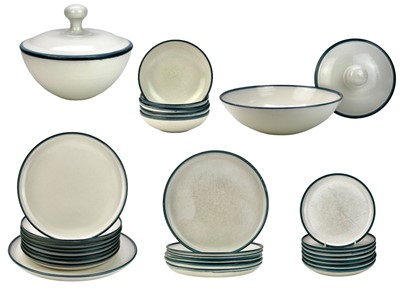 Lot 804 - Jonothan Hancock, A studio pottery part dinner service.