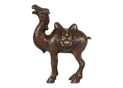 Lot 127 - A South East Asian bronze model of a camel.