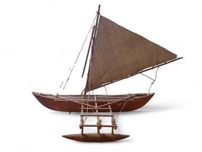 Lot 889 - A Scratch-Built Outrigger Canoe