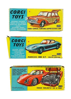 Lot 296 - A Corgi Toys 314 diecast model of a Ferrari Berlinetta 250 Le Mans.