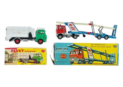 Lot 311 - A Corgi Major Toys 1138 Car Transporter Ford H series tractor.