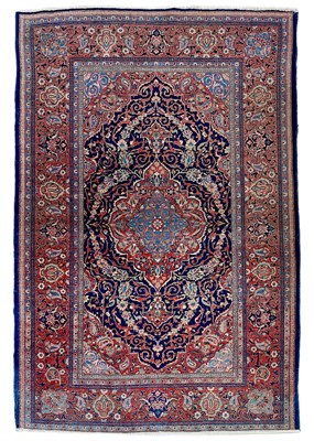 Lot 152 - A Kashan rug, Central Persia, circa 1920.