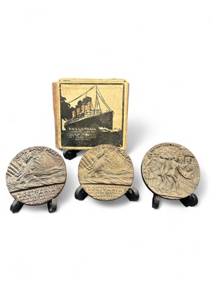 Lot 107 - Three Lusitania Medals