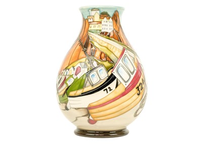 Lot 597 - A Moorcroft Pottery limited edition Memories of the Seaside vase